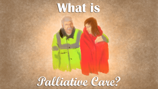 Palliative comes from palliare - or cloak
