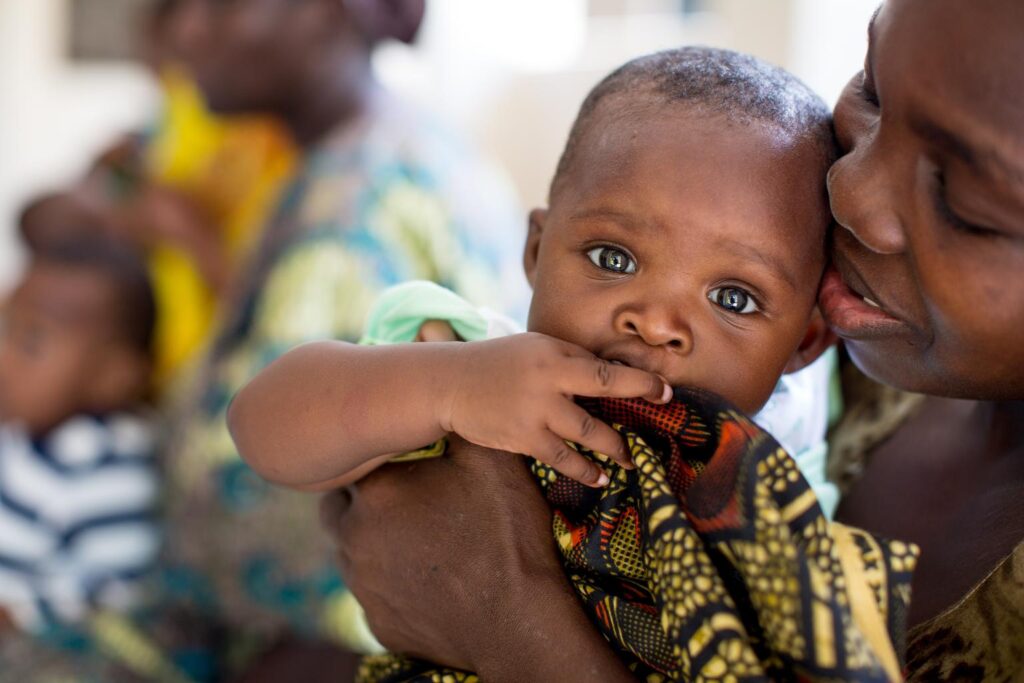 Tanzanian mother with her child.