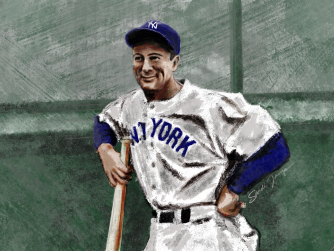 Lou Gehrig, a NY Yankees player later diagnosed with ALS