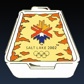 funeral potato pin for the Salt Lake City Olympics