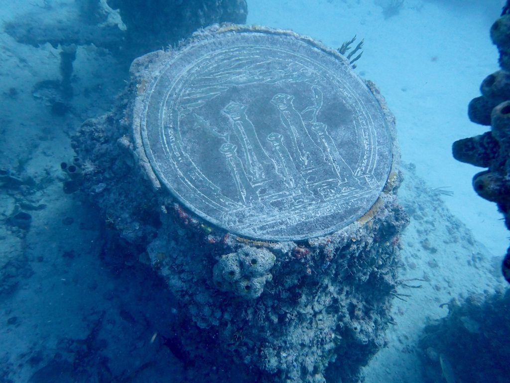 Underwater images from Neptune Memorial Cemetery
