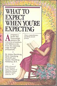 A pregnant woman on a rocking chair reading a book with the words What to Expect When You're Expecting (the ;regnancy book title)