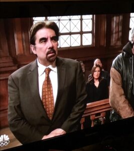Charlie Navarrette standing in front of the judges bench in a trial on Law and Order SVU