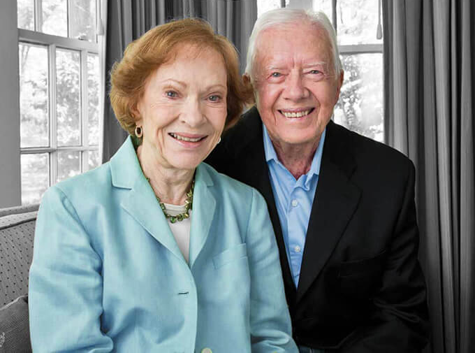 Former U.S. President Jimmy Carter and his wife Rosalyn, photo from the Carter Center