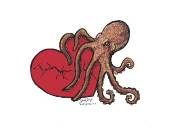 An octopus cradling a broken heart. We talk about Takotsubo cardiomyopathy - named for a Japanese octopus trap - in this episode. https://every1dies.org