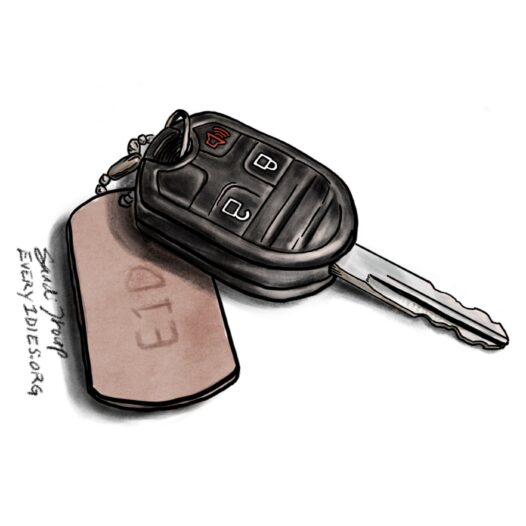 A set of keys. We talk about the safety of dementia and driving in this episode S5E42 https://everyonedies.org