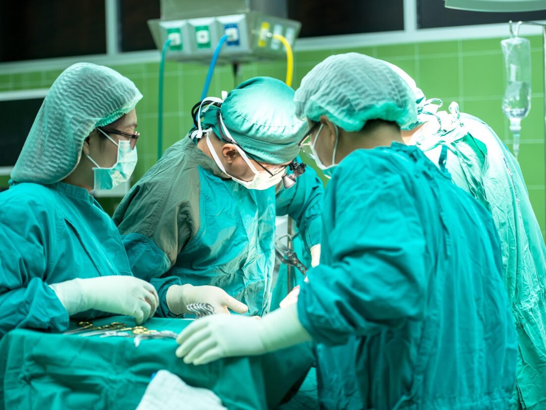 An operating room team. We talk about surgery and cancer treatment options in this S6E1 episode https://every1dies.org