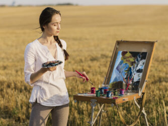 Creative woman painting in nature Freepik https://www.freepik.com/free-photo/creative-woman-hand-painting-nature_5433174.htm