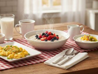 A table with foods that can help with chemo taste issues. Bland proteins such as eggs, tart fruits and oatmeal