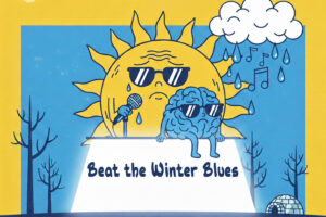 A sad sun and moping brain singing the blues, but sitting on top of a seasonal affective disorder (SAD) light box. We talk about what causes SAD and how to beat it in this episode.