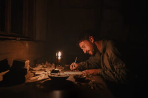 Shakespeare authoring a play, in the movie Hamnet. We talk about the movie and how the play Hamlet was a creative outlet for Shakespeare's grief after the loss of his son.