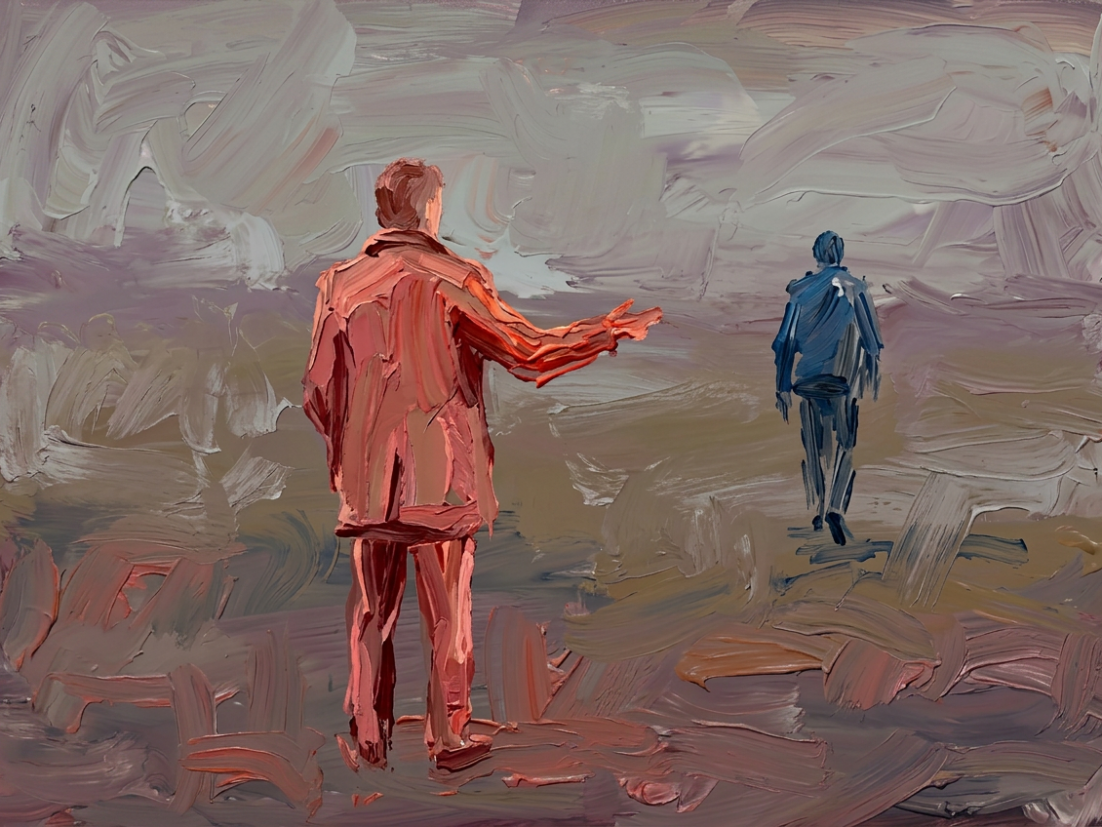 A figure standing, reaching out to another adult that is walking into the distance. We talk about Parenting Adult Children in this episode. Understand why the relationship is different and things that can help.