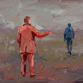 A figure standing, reaching out to another adult that is walking into the distance. We talk about Parenting Adult Children in this episode. Understand why the relationship is different and things that can help.