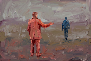 A figure standing, reaching out to another adult that is walking into the distance. We talk about Parenting Adult Children in this episode. Understand why the relationship is different and things that can help.